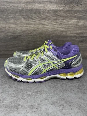 Asics Gel Kayano 21 Shoes Womens Size 8 Purple Green Sneakers Running - image 1 of 4