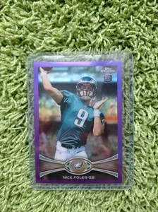 Nick Foles Philadelphia Eagles Topps Chrome Rookie Karte Purple Lila /499 NFL - Bild 1 von 2