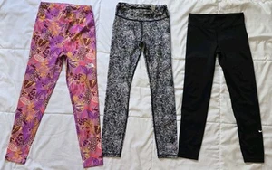 Girls Lot 3 Athletic Leggings Bundle Nike/athleta/the North Face,size L/XL 14/16 - Picture 1 of 11