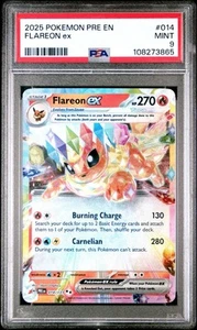 PSA 9: Flareon ex 014/131 Sv: Prismatic Evolutions Holo - Picture 1 of 3