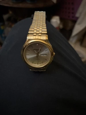 WESTCLOX 17 JEWEL CAL. RELÓGIO DE PULSO MASCULINO RETRÔ DATA 1135 CORRIDA - Imagem 1 de 2