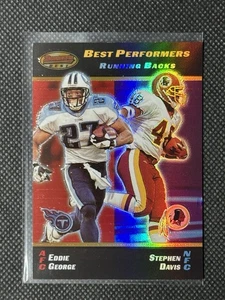 2000 Topps Bowman’s Best Best Performers Eddie George Stephen Davis #94 - Picture 1 of 2