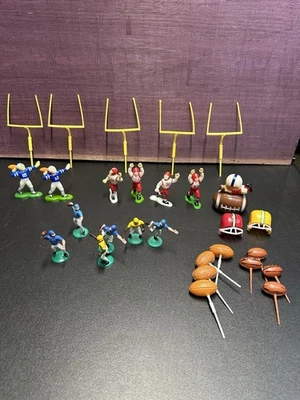 Figuras artesanales de panadería de colección jugadores de fútbol pastel cupcakes adornos Foto 1 de 4