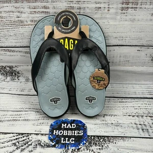 Tredagain Flip Flop Sandale Schuh umweltfreundlich Sommer Riemen grau schwarz HERREN 12 neu mit Etikett - Bild 1 von 6