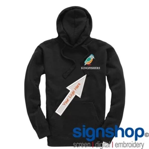 CR01 Personalised Classic Hoodie Custom Embroidered FREE LOGO SETUP - Bild 1 von 30