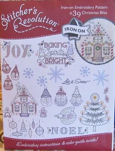 Stitchers Revolution #39 CHRISTMAS BLISS Holiday Stickerei Transfermuster NEU - Bild 1 von 2