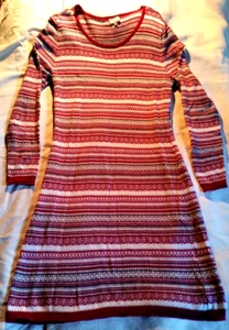 Strickkleid Blue Motion Gr. M skandinavisches Muster zartes Material - Bild 1 von 3