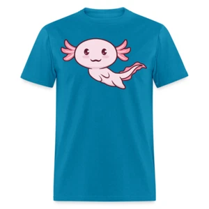 Cute Axolotl Lover Shirt Kawaii Pastel Goth Japan Anime Comic Lovely T-Shirt - Picture 1 of 92