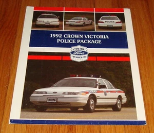 Original 1992 Ford Crown Victoria Police Paket Verkaufsprospekt - Bild 1 von 2