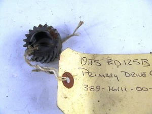 YAMAHA RD125 1975 OEM CLUTCH PRIMARY GEAR DRIVE P.N 389-16111-00-00 - Picture 1 of 3