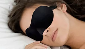 Nueva máscara para ojos nocturna para dormir, cubierta para ojos y anteojeras de sombra sensación de seda correa adicional suave - Imagen 1 de 4
