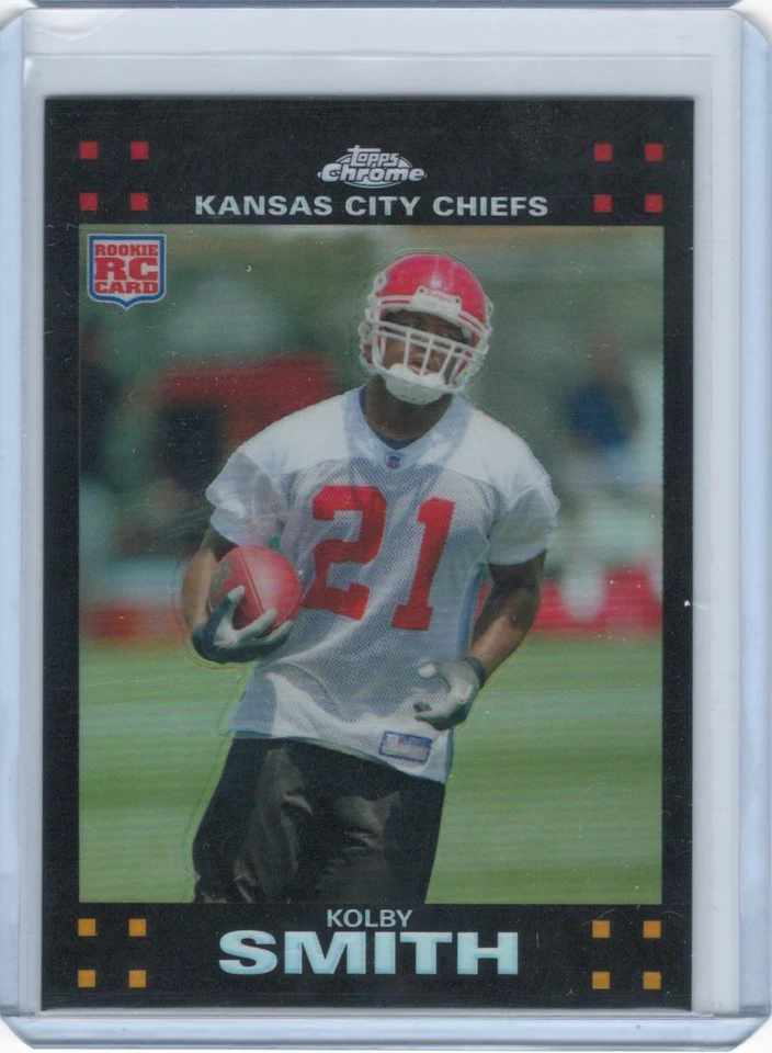 Kolby Smith 2007 Topps Chrome #TC197 Refractors Kansas City Chiefs - Image 1 of 1