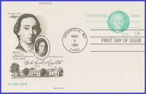 USA3 #UY36 U/A ARTMASTER FDC Charles Carroll - Imagen 1 de 1