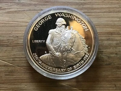 George Washington Commemorative 1982 S 90% Silver Half Dollar Proof 50c Coin - Image 1 of 4