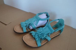 Minnetonka Girl's Youth Maya Turquoise Sandals Flats Youth Size 4 - Picture 1 of 4