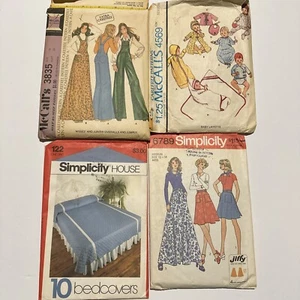 Vintage Lot of 14 McCall's and Simplicity 40's 60's 70's Sewing Patterns - Picture 1 of 8