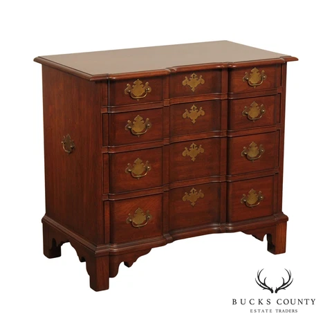Pennsylvania House Chippendale Style Cherry Block Front Chest of Drawers Cover