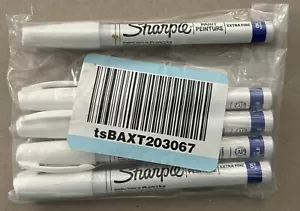 Sharpie Extra Fine Point White Paint Marker Pen Oil-Based 5 Pack - Picture 1 of 3