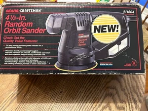 SEARS CRAFTMAN 4.5" RANDOM ORBIT SANDER 315.116040 11,000 OPM 2 amps - Picture 1 of 14