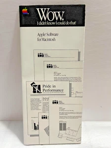 Apple Software 1985 para Macintosh WOW folleto/póster publicidad MacProject - Imagen 1 de 7