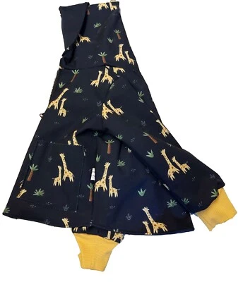 Softshelljacke Wendejacke  Regenjacke Giraffen Kinderjacke Blau - Bild 1 von 4