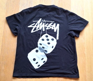 STUSSY Black Fuzzy Dice T-shirt - Medium - Picture 1 of 4
