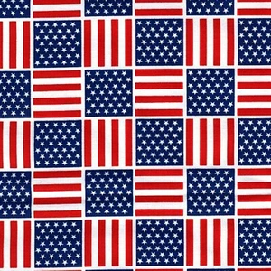 Stoff USA Flagge Patchwork patriotisch weiß Baumwolle GALAXIE STOFF 1/4 Yard RWB - Bild 1 von 4