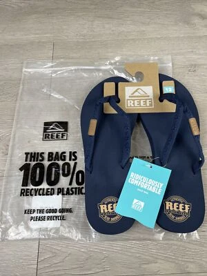 Reef Ginger Womens Flip Flop Surf Sandals Navy Blue Slip On size 12 NEW - Image 1 of 4