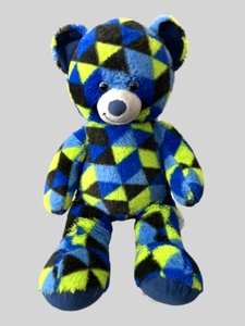 Build a Bear Blue Green Black Triangles Gamer Plush - Picture 1 of 3