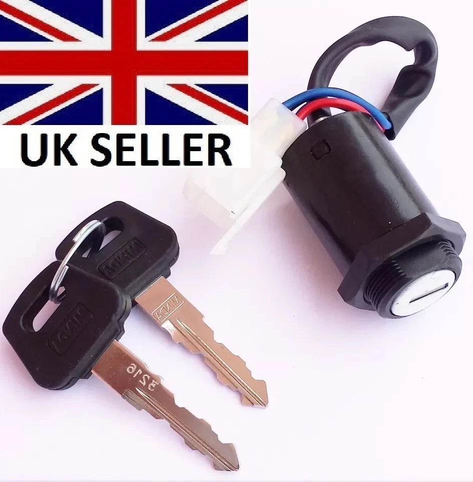 MINDA IGNITION SWITCH 2 KEY MOTORBIKE SWITCH FOR ROYAL ENFIELD BULLET - Image 1 of 2