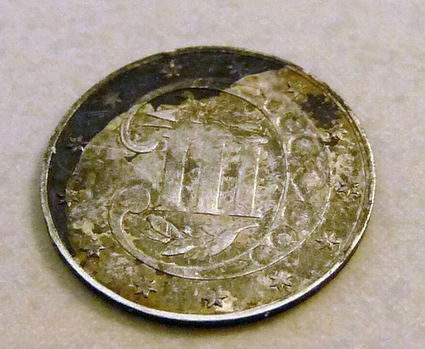 1862 3 Three Cent Silver Coin Cover