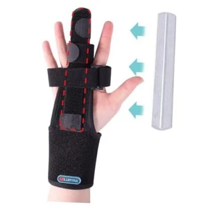 Finger Splint Brace Supports Index finger,middle finger,ring finger,pinky black - Picture 1 of 8