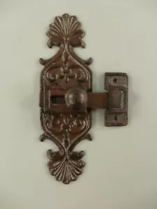 Cerradura para puerta o cofre Cerradura deslizante Cerradura de puerta rústico-antigua - Imagen 1 de 5