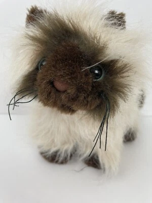 Ganz Webkinz Himalayan Cat Brown Fluffy Kitty Cat Plush Toy HM165 - Image 1 of 4