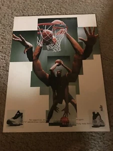 1998 NIKE AIR MAX TOTAL FOAMPOSITE Basketball Shoes Poster Print Ad TIM DUNCAN - Picture 1 of 1