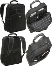 Sumo - Men's Computer Travel Pack 17.3" Backpack - Black w/White Stitching 