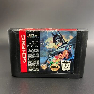 Batman Forever (Sega Genesis, 1995) Authentic Cartridge Only Cleaned & Tested - Image 1 of 4