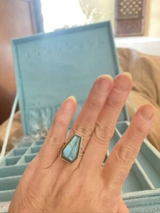 Labradorite Women's 925 Silver Size 7 Ring - Picture 1 of 8
