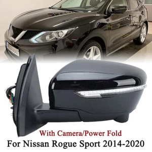 Side Mirror For 2014-20 Nissan Rogue Sport Left Driver W/Camera Power Fold 13Pin - Picture 1 of 17
