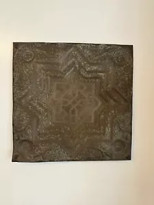 Antique 24” Middle Eastern Art Copper Hanging Tray intricate Islamic Design - Picture 1 of 11