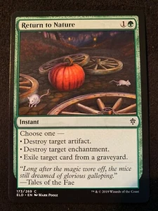 MTG Magic 1x x1 - Return to Nature Throne of Eldraine Ed NM-Mint (Qty 18) - Picture 1 of 2