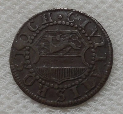 1750 R ROSTOCK GERMAN STATES 3 PFENNIG COPPER COIN HIGH GRADE - Image 1 of 2