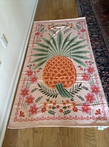 SPARTINA 449 Alljoy Landing Pineapple Beach Pool Towel Pink Green NWT 70" x 38" - Picture 1 of 19