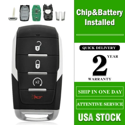 FOR 2019 2020 2021 2022 RAM 1500 SMART KEYLESS REMOTE KEY FOB OHT-4882056 4BTN — 第 1/4 张图片