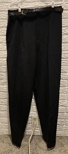 Women’s Haggar Reflections Pants, Black, Size 20 (Average Height) Belt, Pockets - Picture 1 of 11