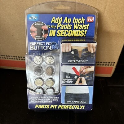 AsSeenOnTV Perfect Fit Button Add Inch toAny Pants Waist Instant Deluxe  - Image 1 of 4
