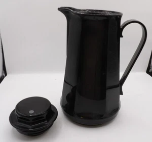 Vintage Thermos Coffee Carafe Model 5000 Black With Lid Canada - Picture 1 of 5