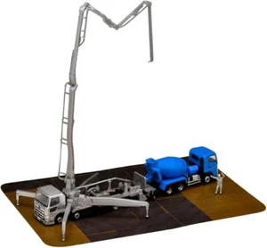 TOMYTEC 1/150 N Scale The Truck Collection Concrete Pumping Truck Set B Diorama - Picture 1 of 5