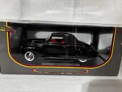 Signature Models 2003.  1939 Lincoln Zephyr NIB Black W Red Interior - Image 1 of 4