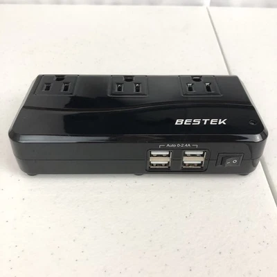 Bestek 250W Portable Power Adapter & Converter, Model MRJ201GU, Black, Works - Image 1 of 4